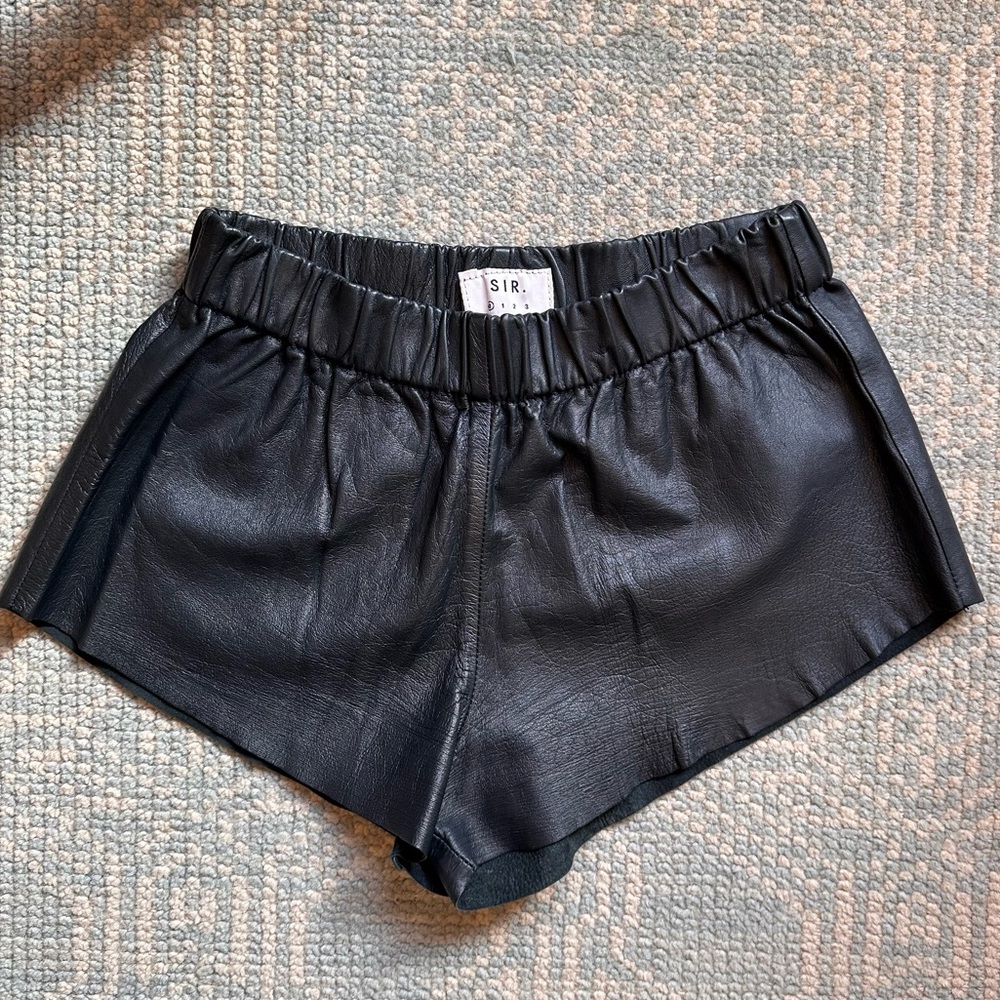 SIR The Label Leather Shorts